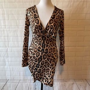 NWOT SHEIN Leopard Print Mini Dress